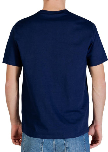 Men's Calvin Klein Jeans Blue T-Shirt with Monogram Logo