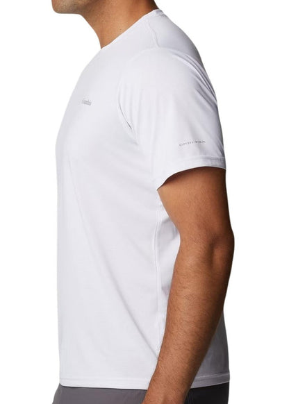 T-shirt Uomo Columbia Bianca in Poliestere