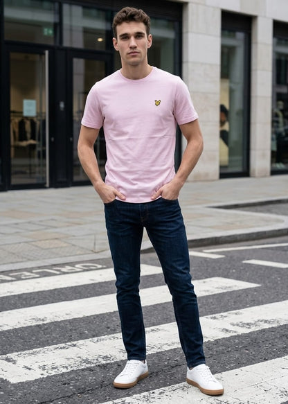 T-shirt Uomo Lyle & Scott Rosa con Stampa