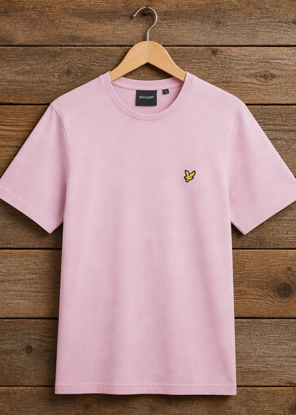 T-shirt Uomo Lyle & Scott Rosa con Stampa
