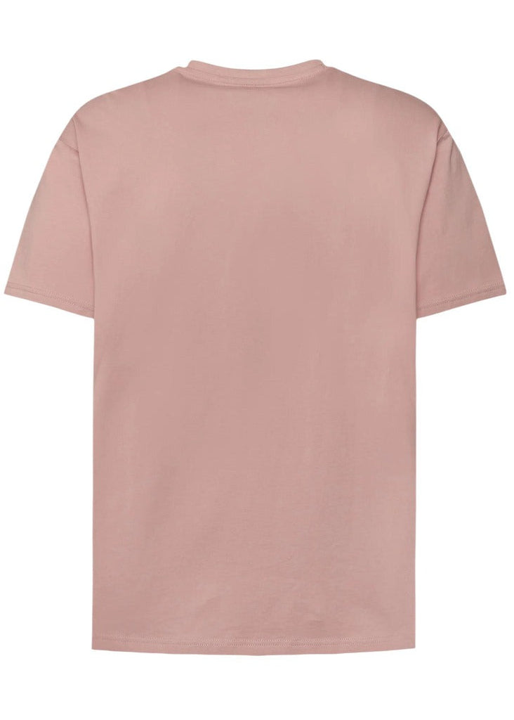 T-shirt Uomo Napapijri Rosa in Cotone