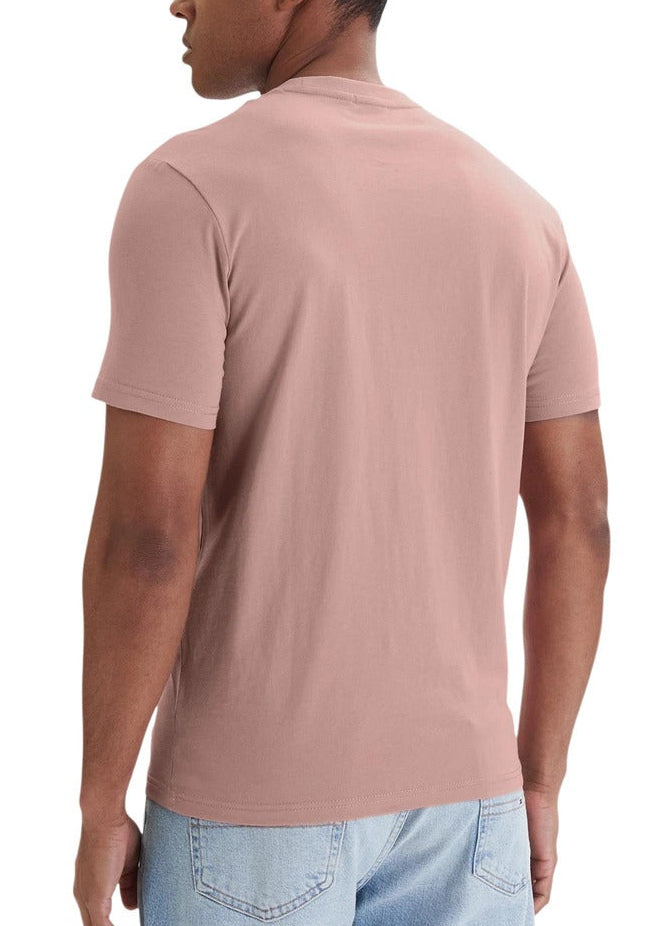 T-shirt Uomo Napapijri Rosa in Cotone