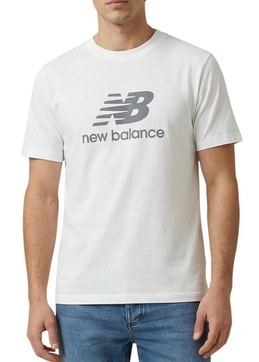 T-shirt Uomo New Balance Bianca con Stampa