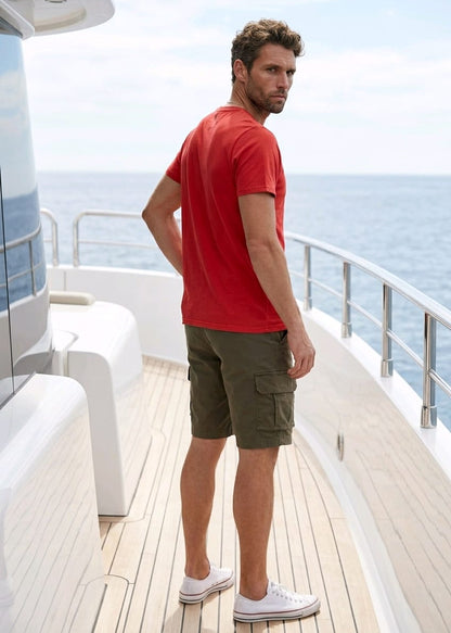 T-shirt Uomo Tommy Hilfiger Jeans Rossa Essential