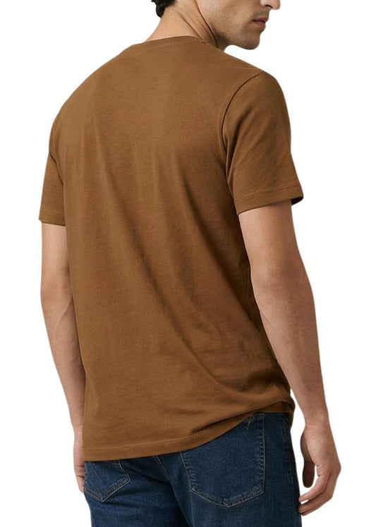 T-shirt Uomo U.S. Polo Assn. Marrone in Cotone