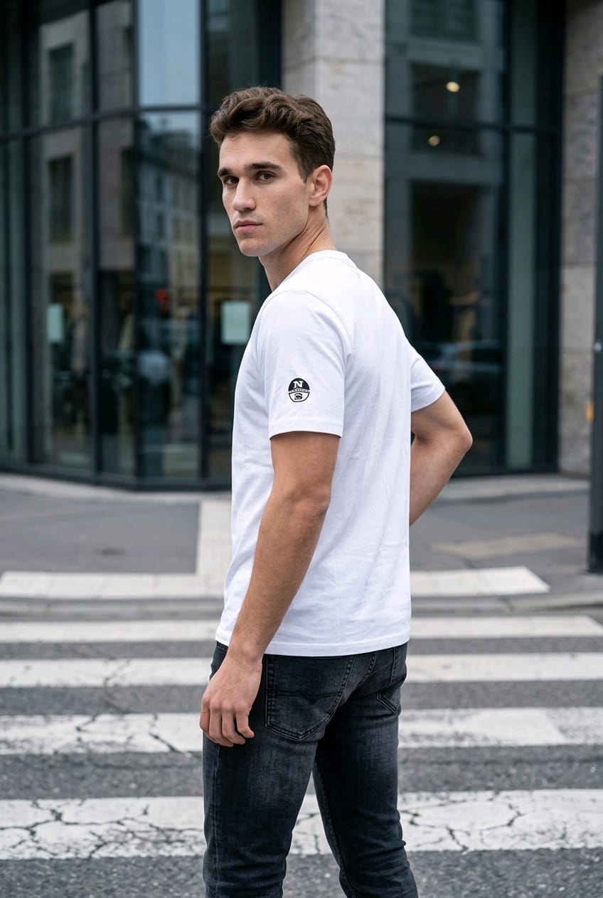 T-shirt Uomo North Sails Bianca Essential