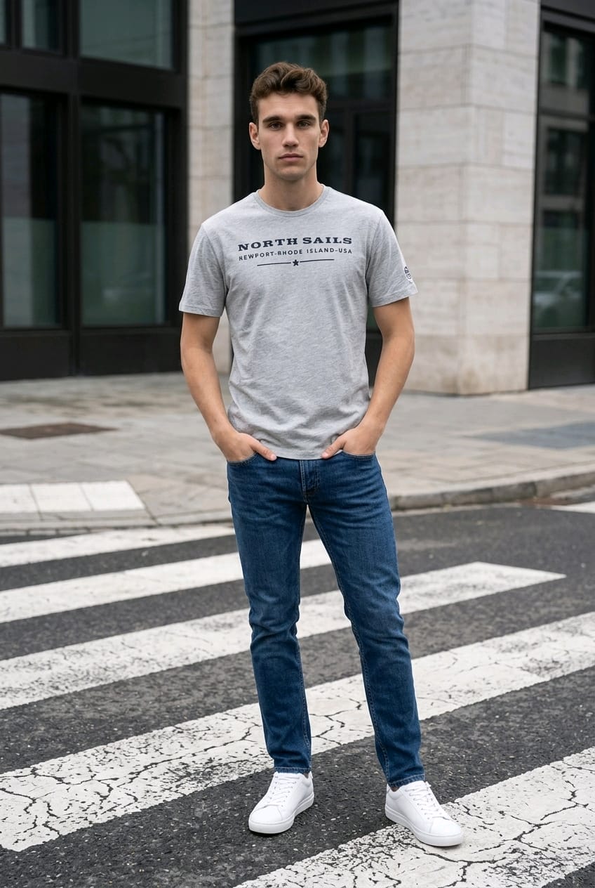 T-shirt Uomo North Sails Bianca Essential