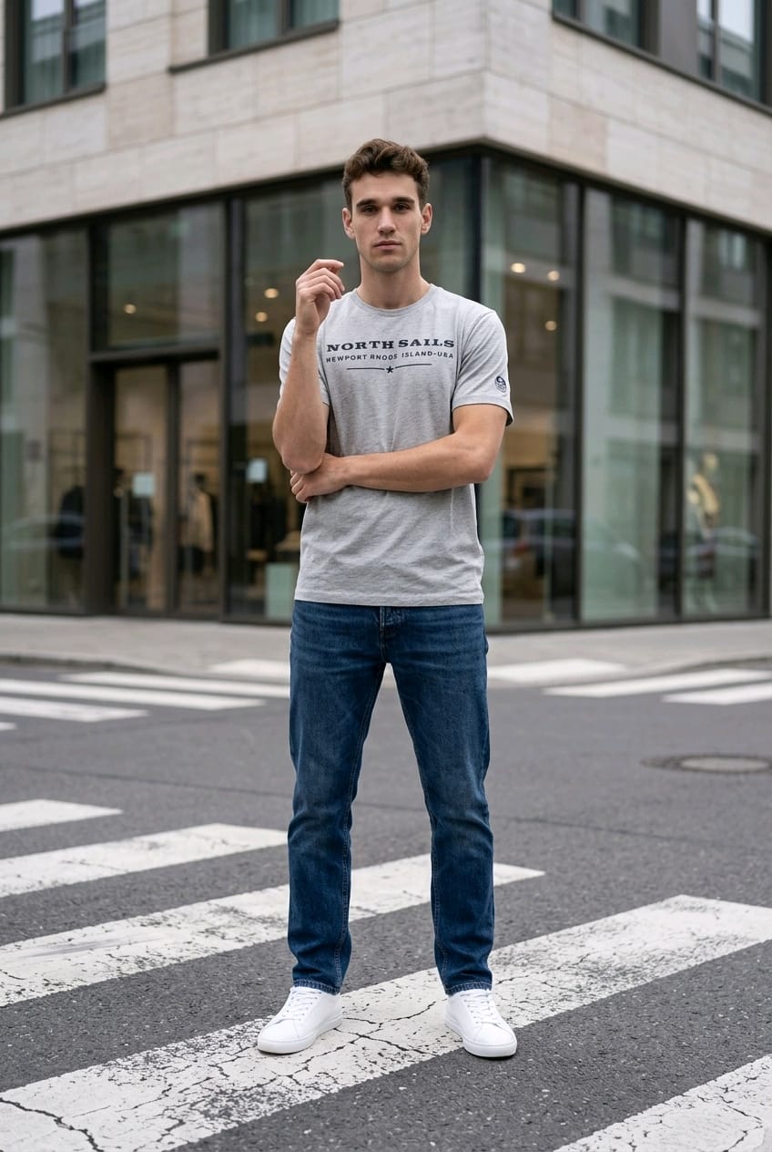 T-shirt Uomo North Sails Bianca Essential
