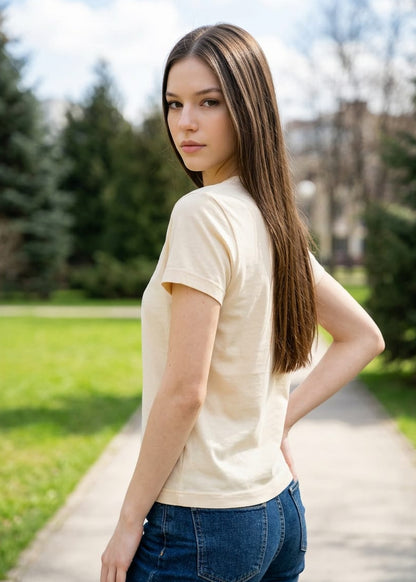 T-Shirt Donna Tommy Hilfiger Jeans Bianca