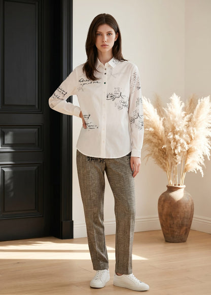 Camicia Donna Desigual a Righe Manica Lunga