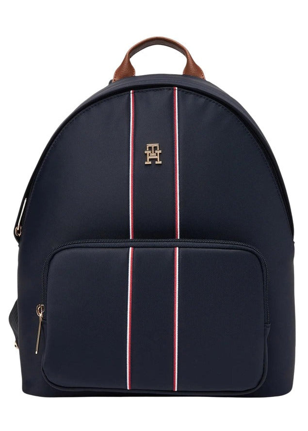 Zaino Donna Tommy Hilfiger Blu in Nylon e Pelle