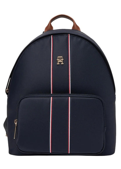 Zaino Donna Tommy Hilfiger Blu in Nylon e Pelle
