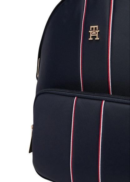 Zaino Donna Tommy Hilfiger Blu in Nylon e Pelle