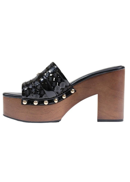 Zoccoli Donna Guess Neri con Plateau e Tacco Largo