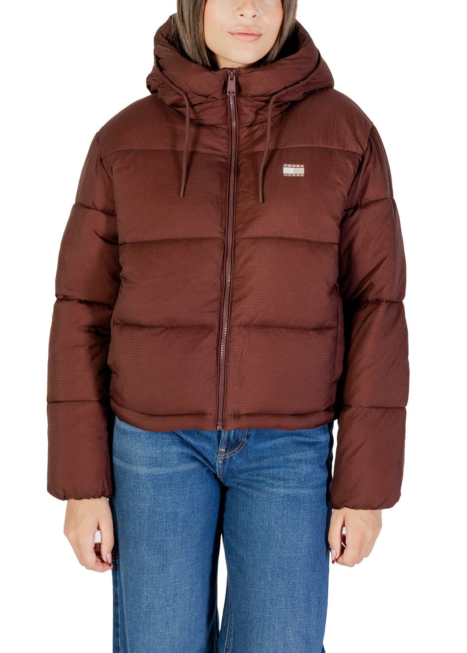 Damenjacke Tommy Hilfiger Jeans Braun mit Kapuze
