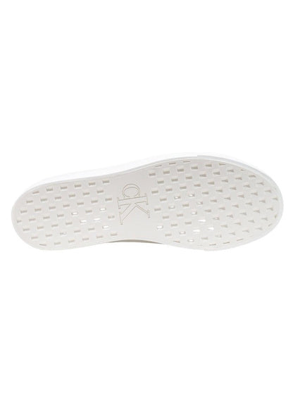 Sneakers Donna Calvin Klein Bianche in Pelle