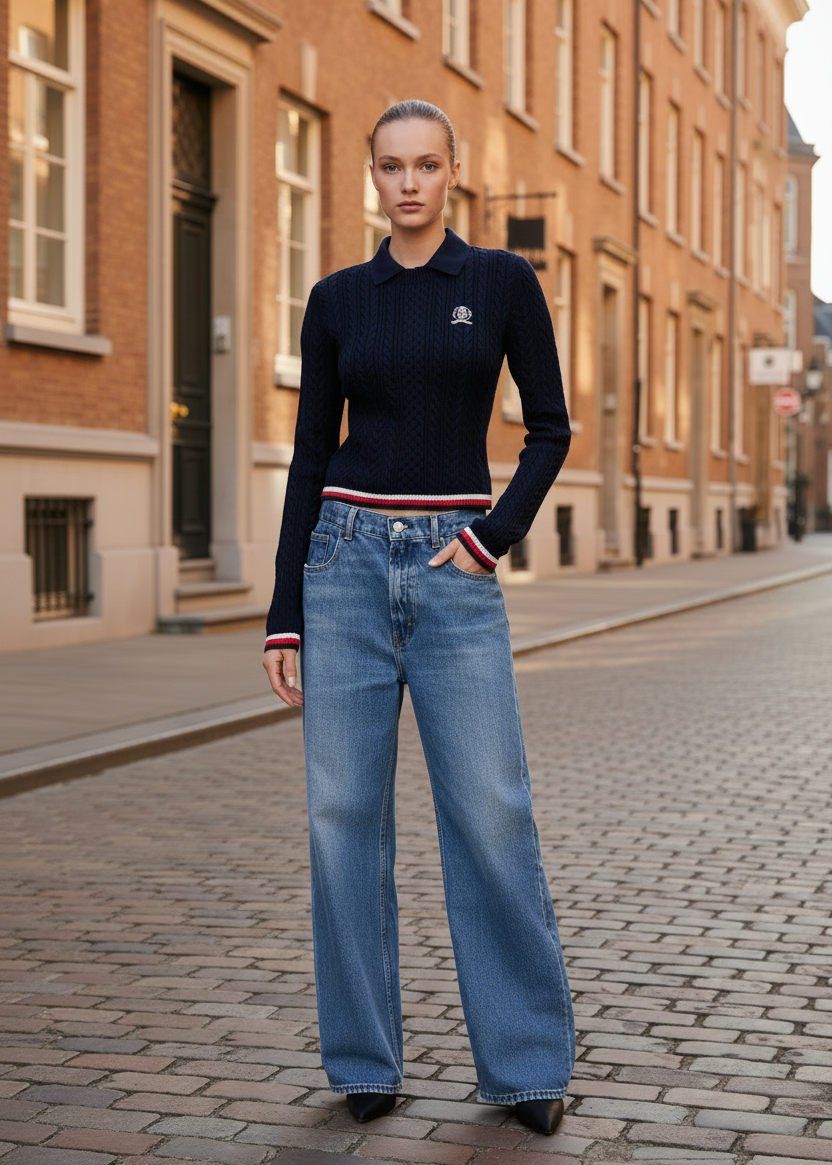 Maglia Donna Tommy Hilfiger Jeans Manica Lunga