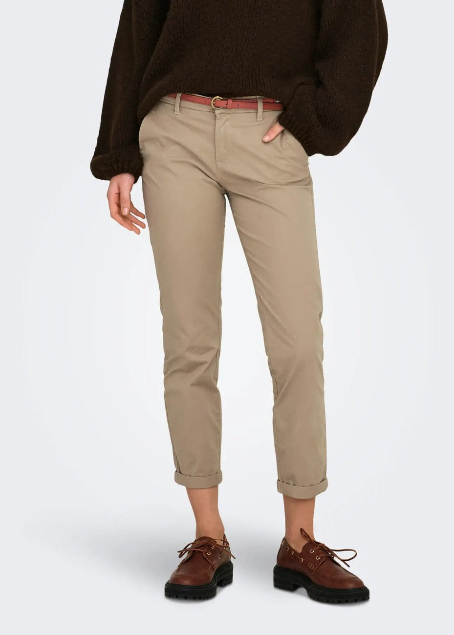 Pantaloni Donna Only Marrone