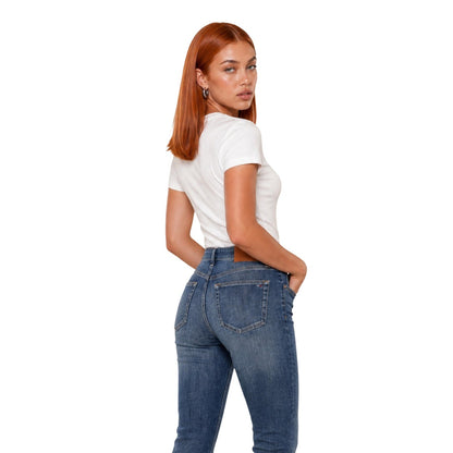 T-Shirt Damen Calvin Klein Jeans Weißer Aufdruck