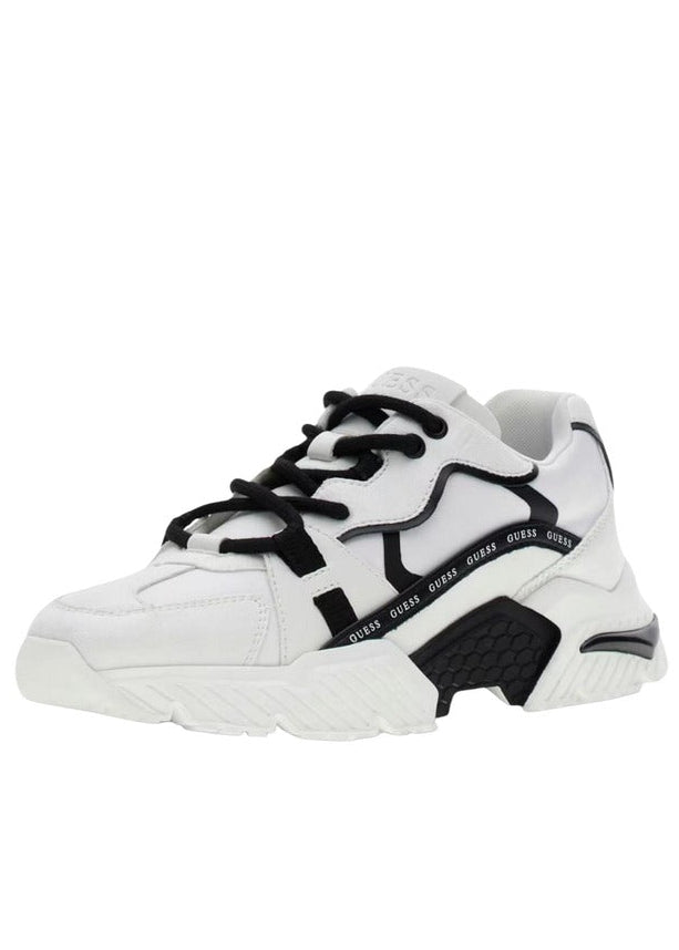 Sneakers Donna Guess Carrli6 Nere Fantasia Geometrica
