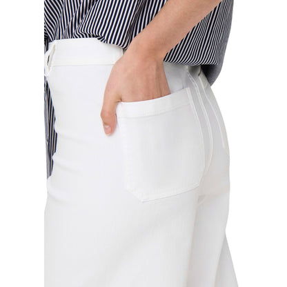 Pantaloni Donna Jacqueline De Yong Bianchi in Cotone