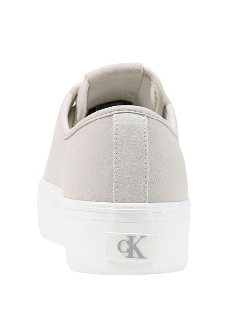 Sneakers Donna Calvin Klein Bianche in Pelle