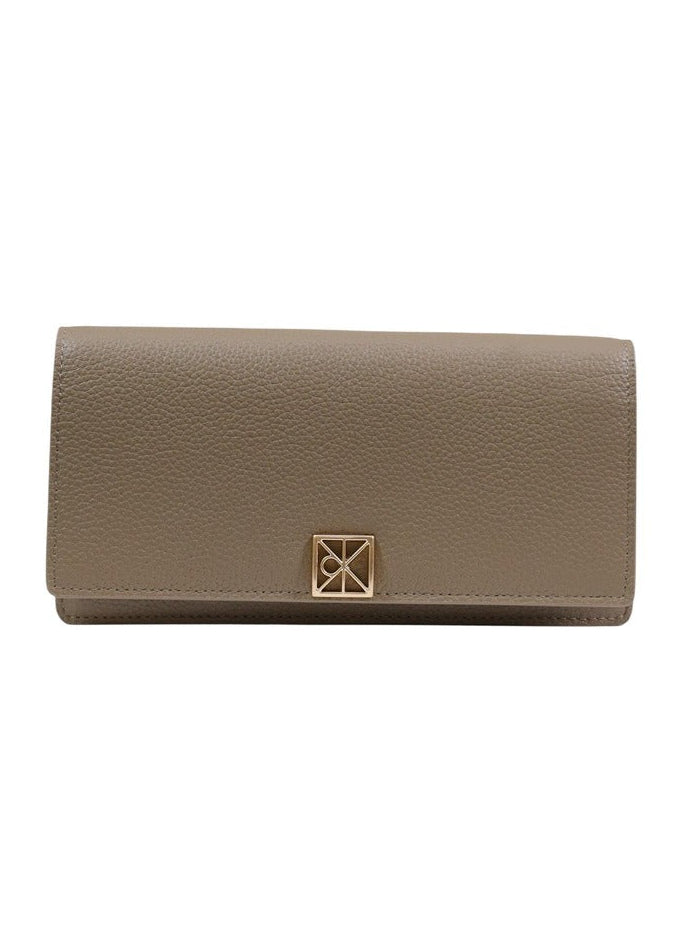 Portafogli Donna Calvin Klein Beige in Pelle