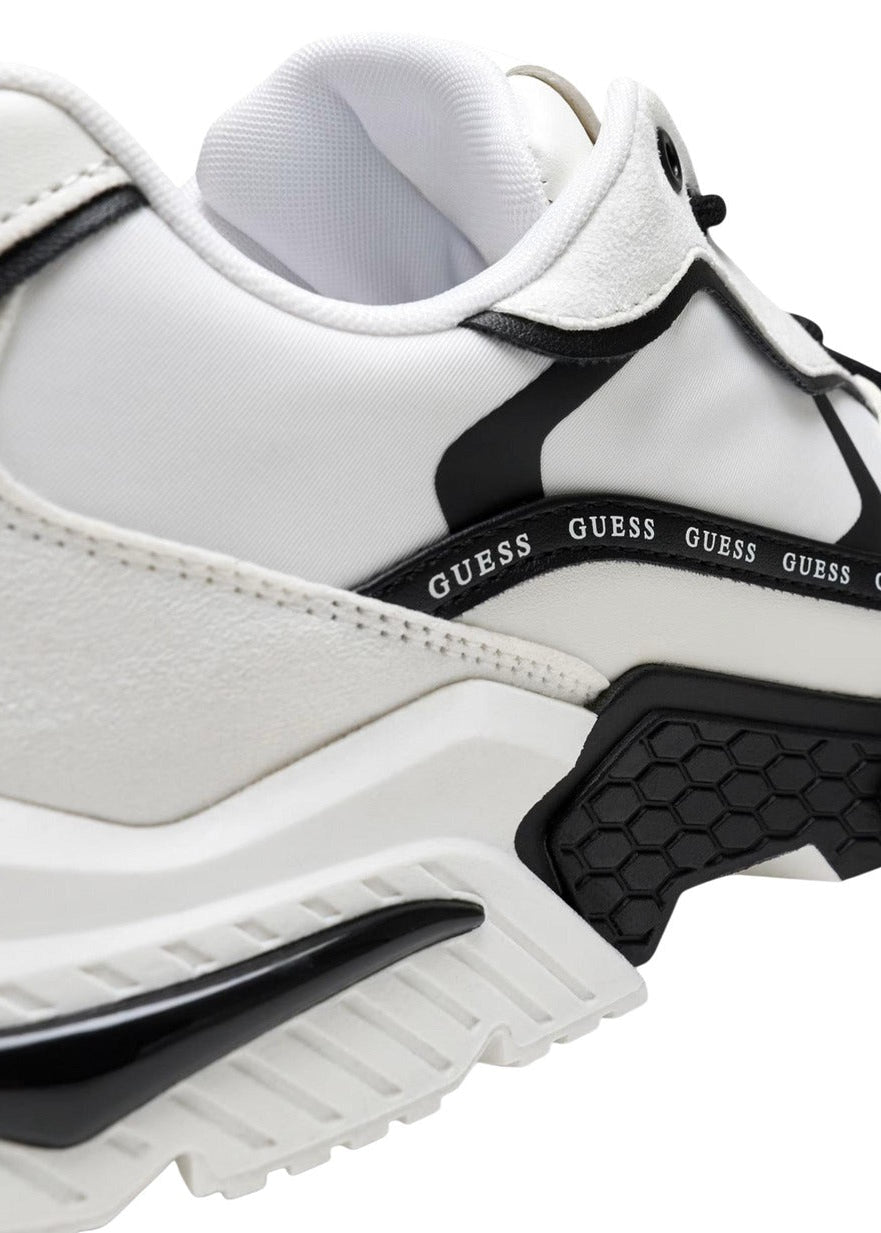 Sneakers Donna Guess Carrli6 Nere Fantasia Geometrica