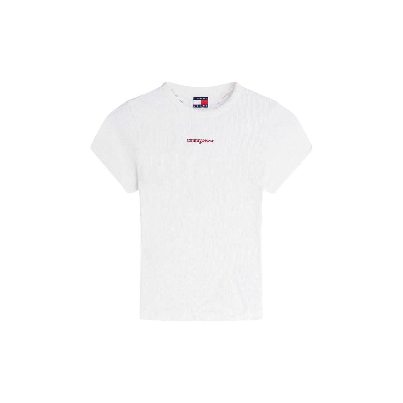 T-Shirt Donna Tommy Hilfiger Jeans Manica Corta Bianca