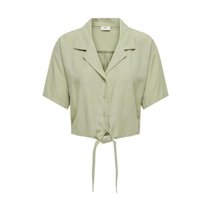 Camicia Donna Jacqueline De Yong Porpora con Scollo a V