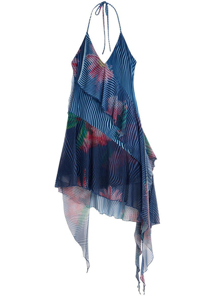Abito Donna Desigual con Stampa Smanicato Scollo a V