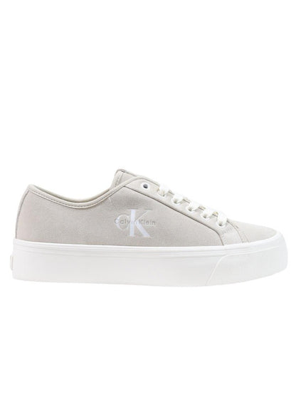 Sneakers Donna Calvin Klein Bianche in Pelle