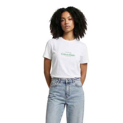 Women's Calvin Klein Jeans Black T-shirt with Print