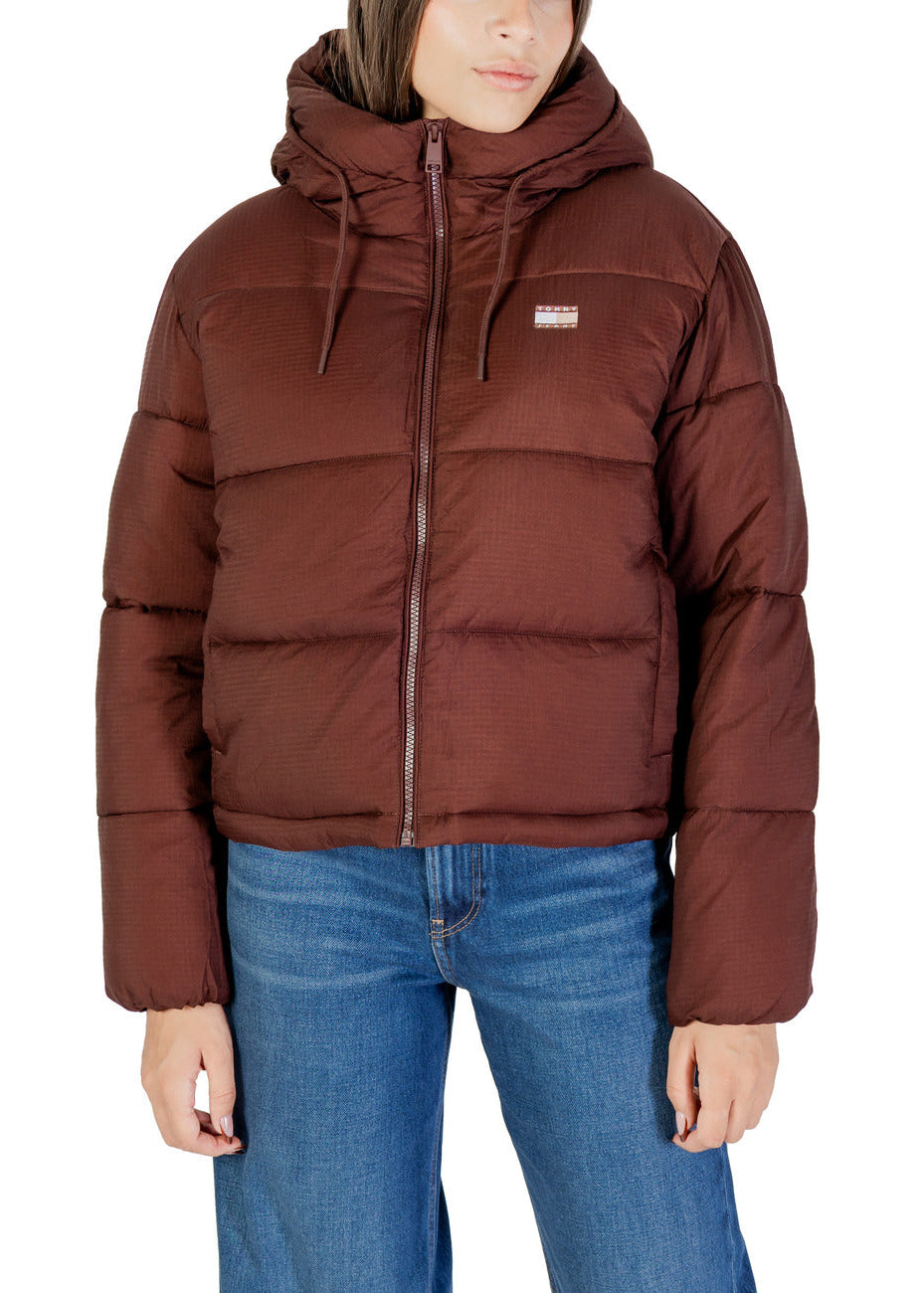 Damenjacke Tommy Hilfiger Jeans Braun mit Kapuze