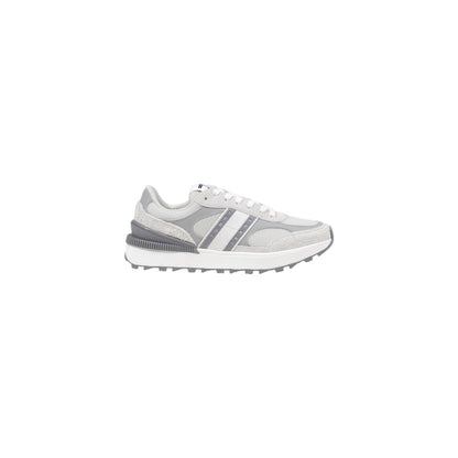 Sneakers Donna Tommy Hilfiger Jeans Grigie in Pelle