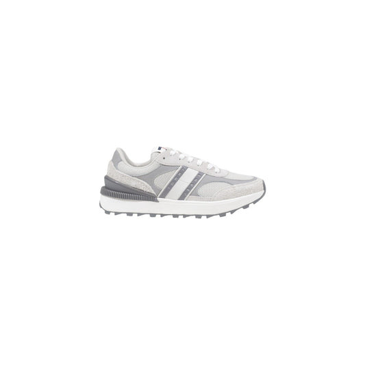 Sneakers Donna Tommy Hilfiger Jeans Grigie in Pelle