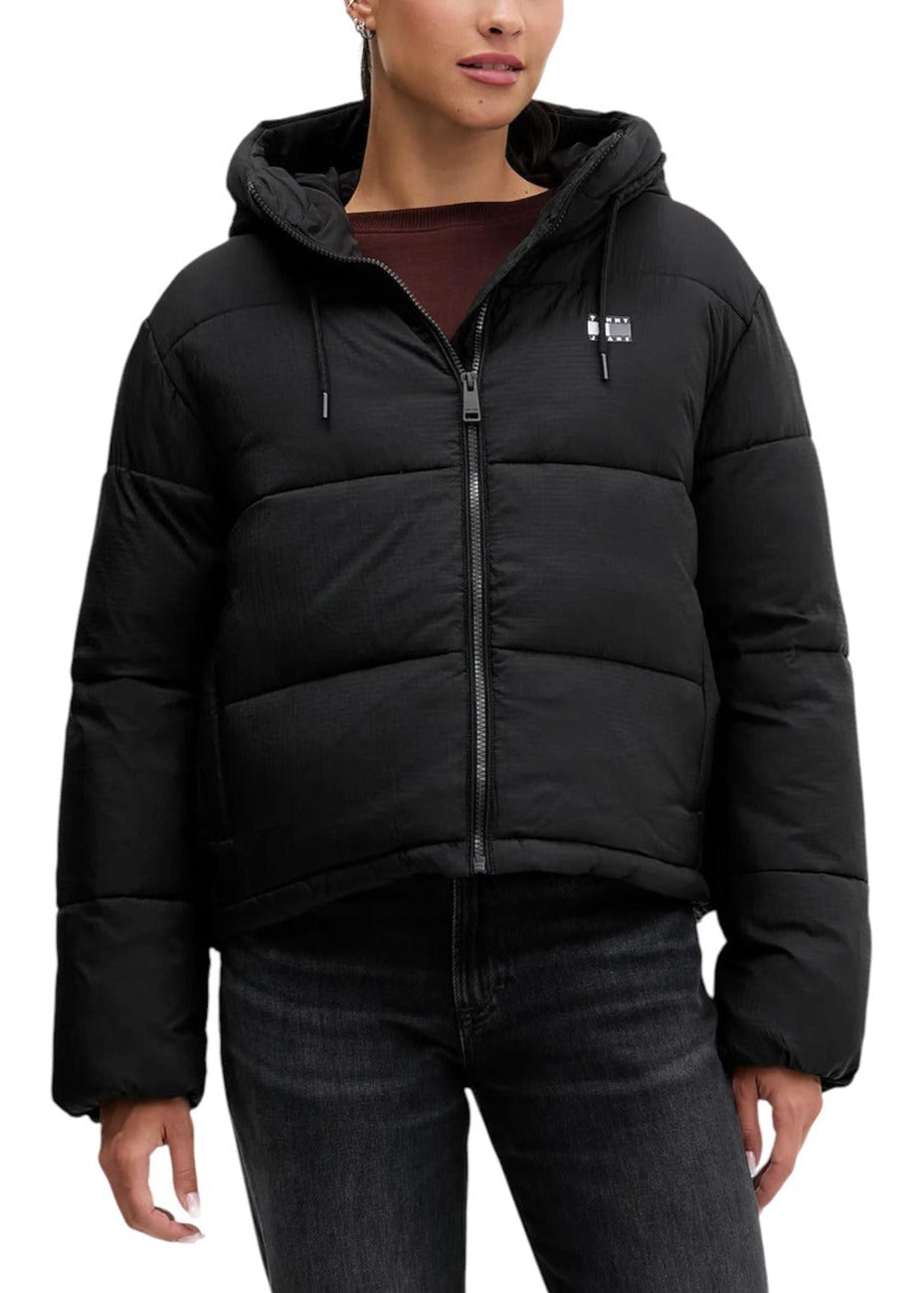 Damenjacke Tommy Hilfiger Jeans Braun mit Kapuze