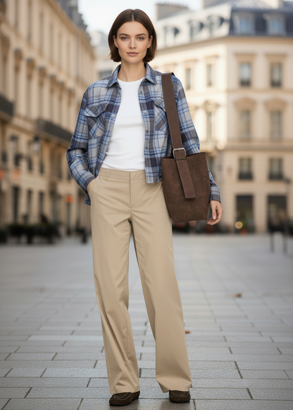 Pantaloni Donna Only con Zip e Tasche