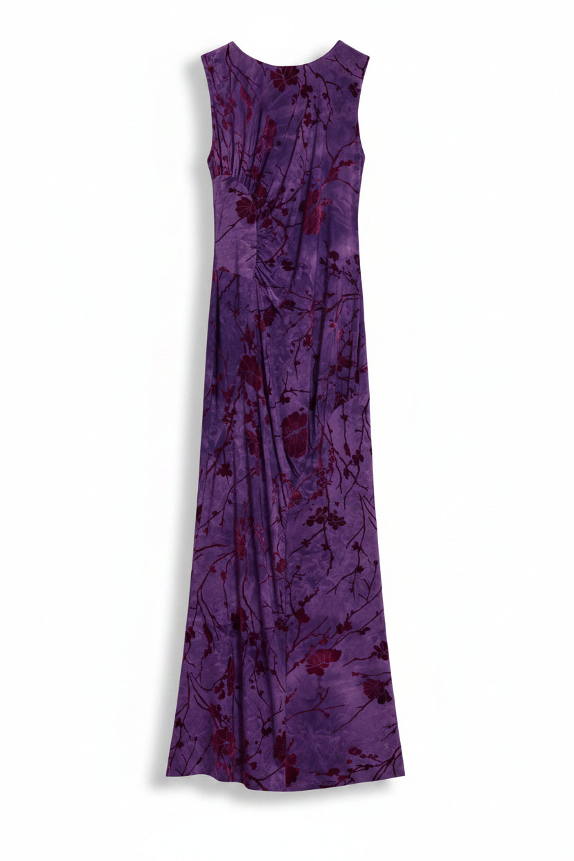 Abito Donna Desigual Floreale Smanicato Viola
