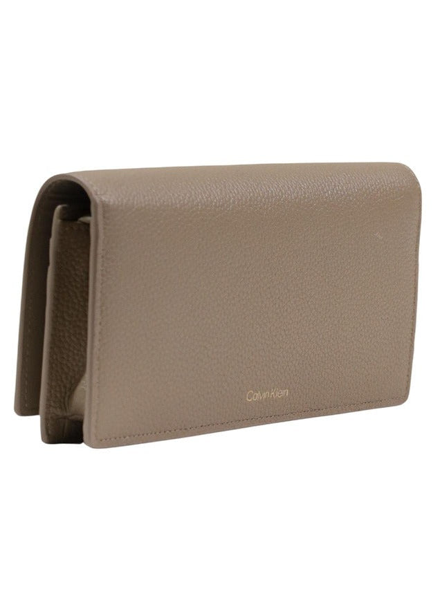 Portafogli Donna Calvin Klein Beige in Pelle