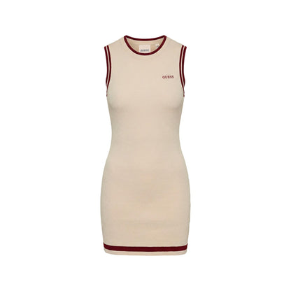 Abito Donna Guess Active Beige Smanicato in Viscosa