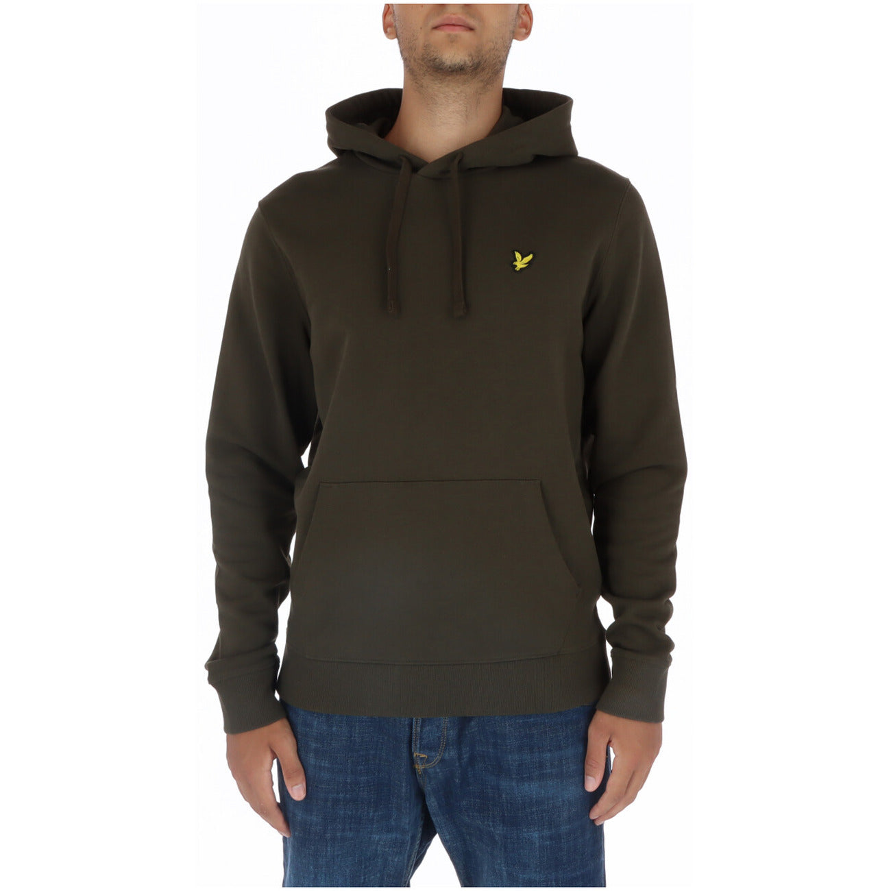 Felpa Uomo Lyle & Scott Blu con Cappuccio e Tasche