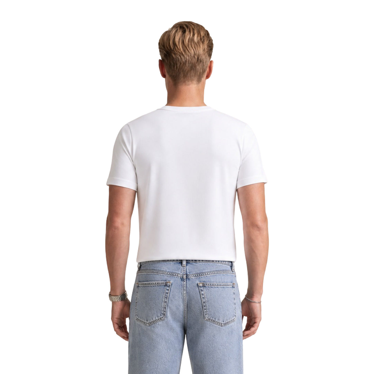 T-Shirt Uomo Calvin Klein Jeans Bianca Manica Corta