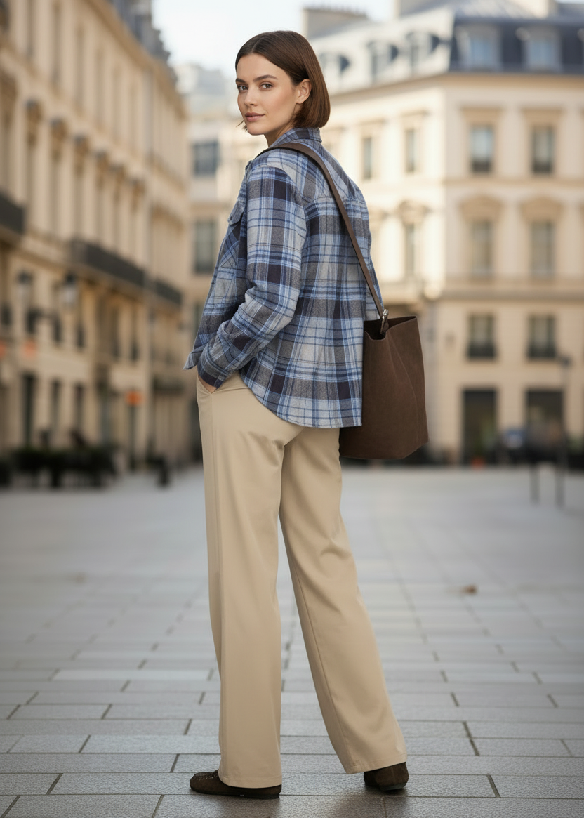 Pantaloni Donna Only con Zip e Tasche