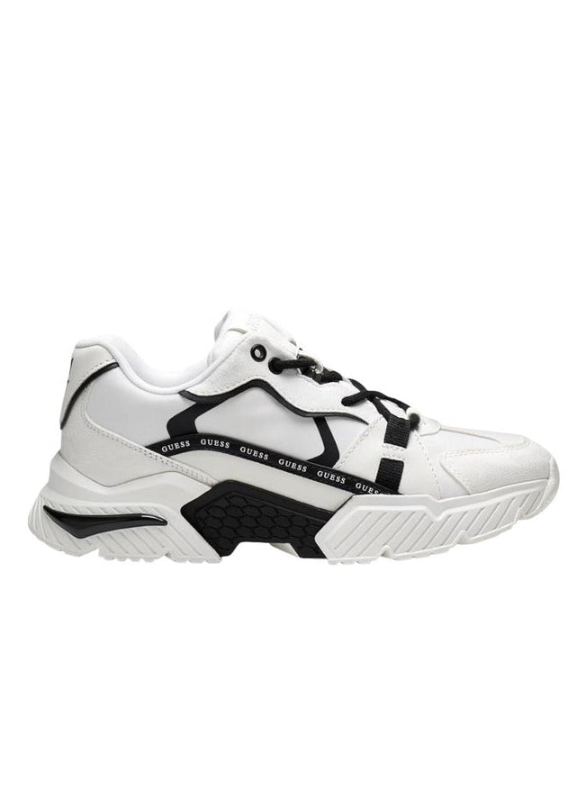 Sneakers Donna Guess Carrli6 Nere Fantasia Geometrica