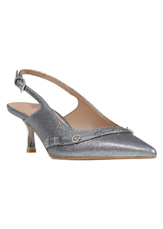 Sandali Donna Guess Argento Tacco a Spillo