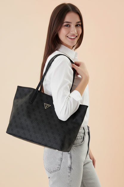 Borsa Donna Guess Grigia con Pochette