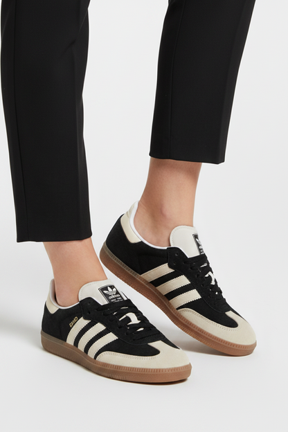 Sneakers Donna Adidas Originals Samba OG W Nere Pelle