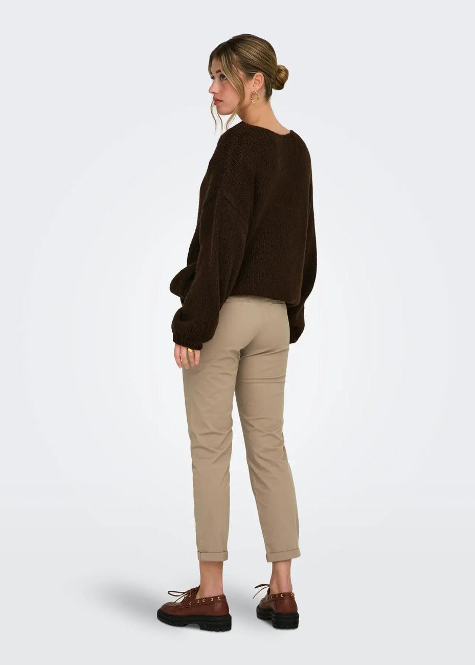 Pantaloni Donna Only Marrone