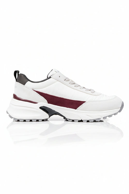 Sneakers Donna Calvin Klein Bianche in Camoscio